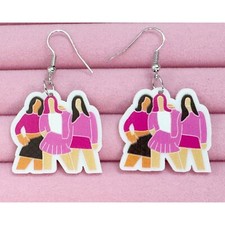 Mean Girls "You Can't Sit With Us" Acrylic Earrings