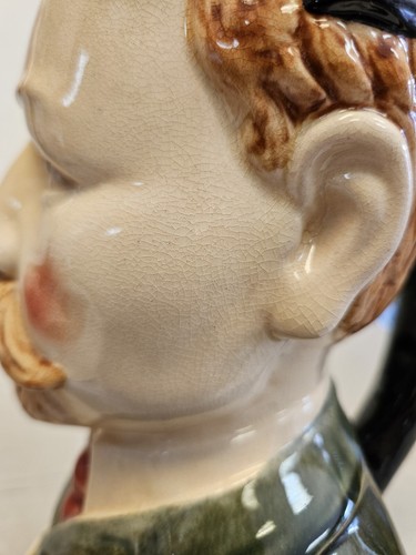 Vintage 1910 FRANCISCO FERRER Spain Radical Anarchist Majolica Toby Jug RARE - Picture 5 of 7
