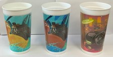 Lot of 3 Batman Returns McDonalds Collectors Plastic Cups Penguin Batmobile