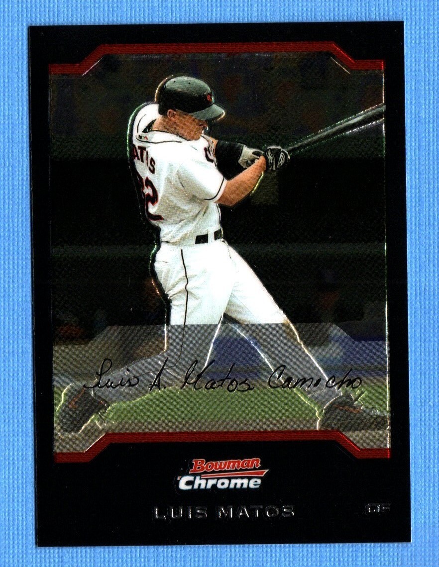 2004 Bowman Chrome #134 Luis Matos Baltimore Orioles