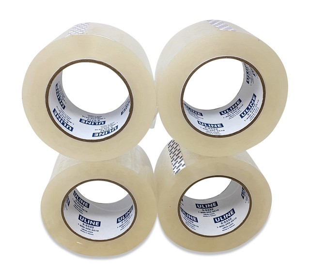 Uline S5332 Clear Packaging Packing Tape 2.6 MIL, 3 Inch x 110 Yd (4