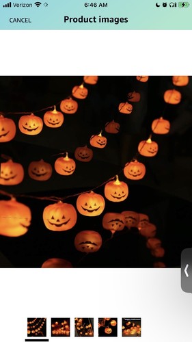 Halloween string LED lights For Outdoor Decor  2 Modes Steady/Flickering Light