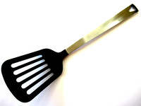Pfannenwender Bratenwender Fleischwender Pfannenschaufel 33 Cm Edelstahl Griff