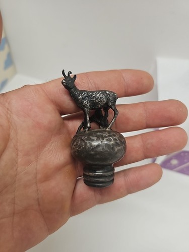 Vintage Bottle wine Whiskey Bourbon stopper cork 925 SILVER Deer 🦌 Mark BM 925 - Picture 14 of 18