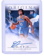2024 PANINI ORIGINS ROOKIE AUTOGRAPHS ON-CARD AUTO #RA-DJT DILLON JONES (RC). rookie card picture