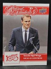 25-26 UD Detroit Red Wings Centennial Nicklas Lidstrom 🚨🚨🚨 Retired Numbers