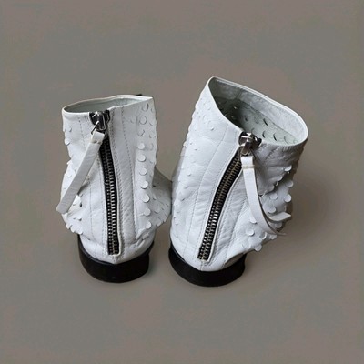 Fashionistas Achtung!Sandaletten Alexander McQueen Gr. 38 schwarz-weiß Schuppen