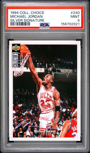 Michael Jordan [Silver Signature] #240 1994 Collector's Choice card