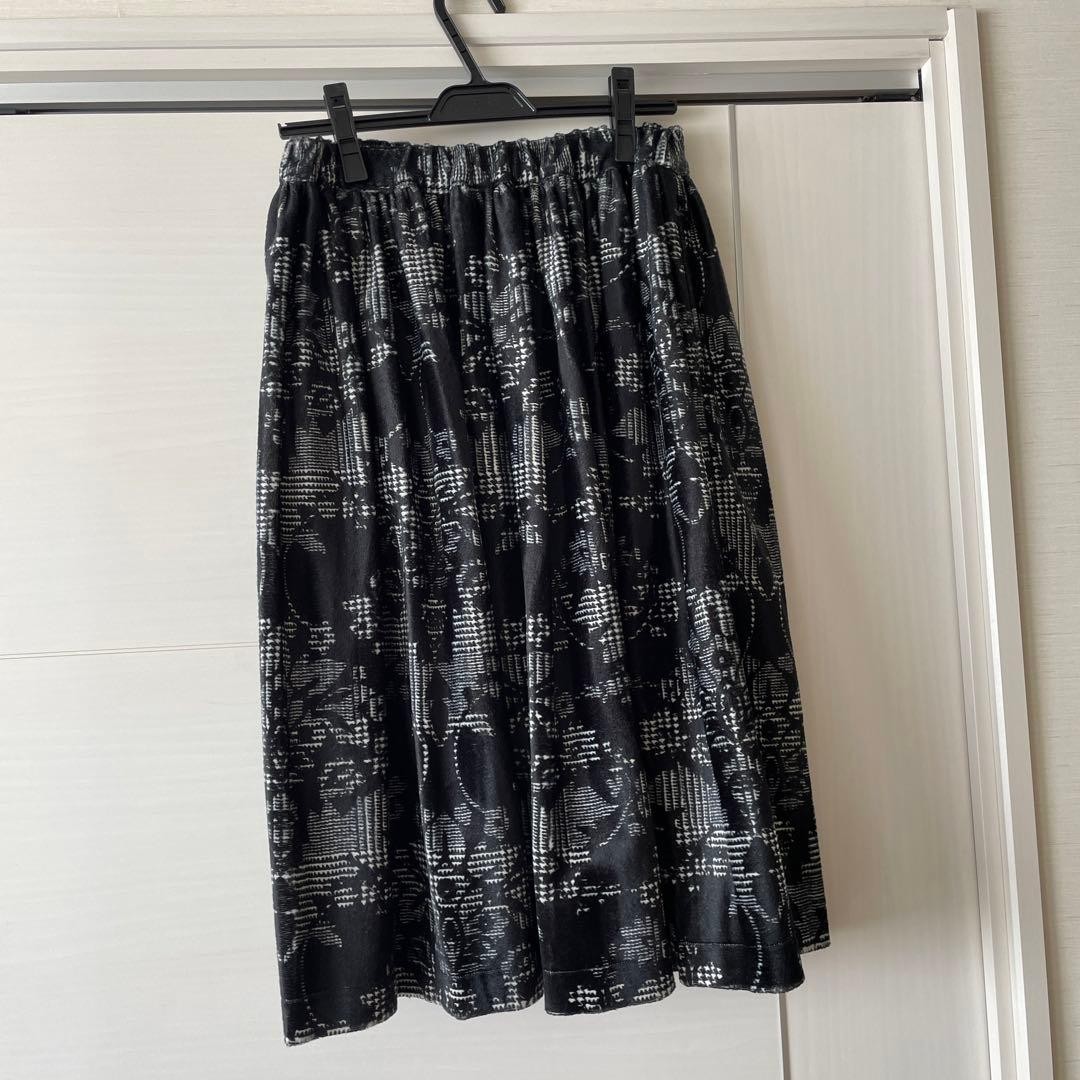 COMME des GARÇONS COMCOM Brushed Pattern Skirt XS… - image 4