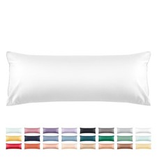 Cotton Body Pillow Cover 1 Pack, 600 Thread Count Body Pillow case 20"x54", L...