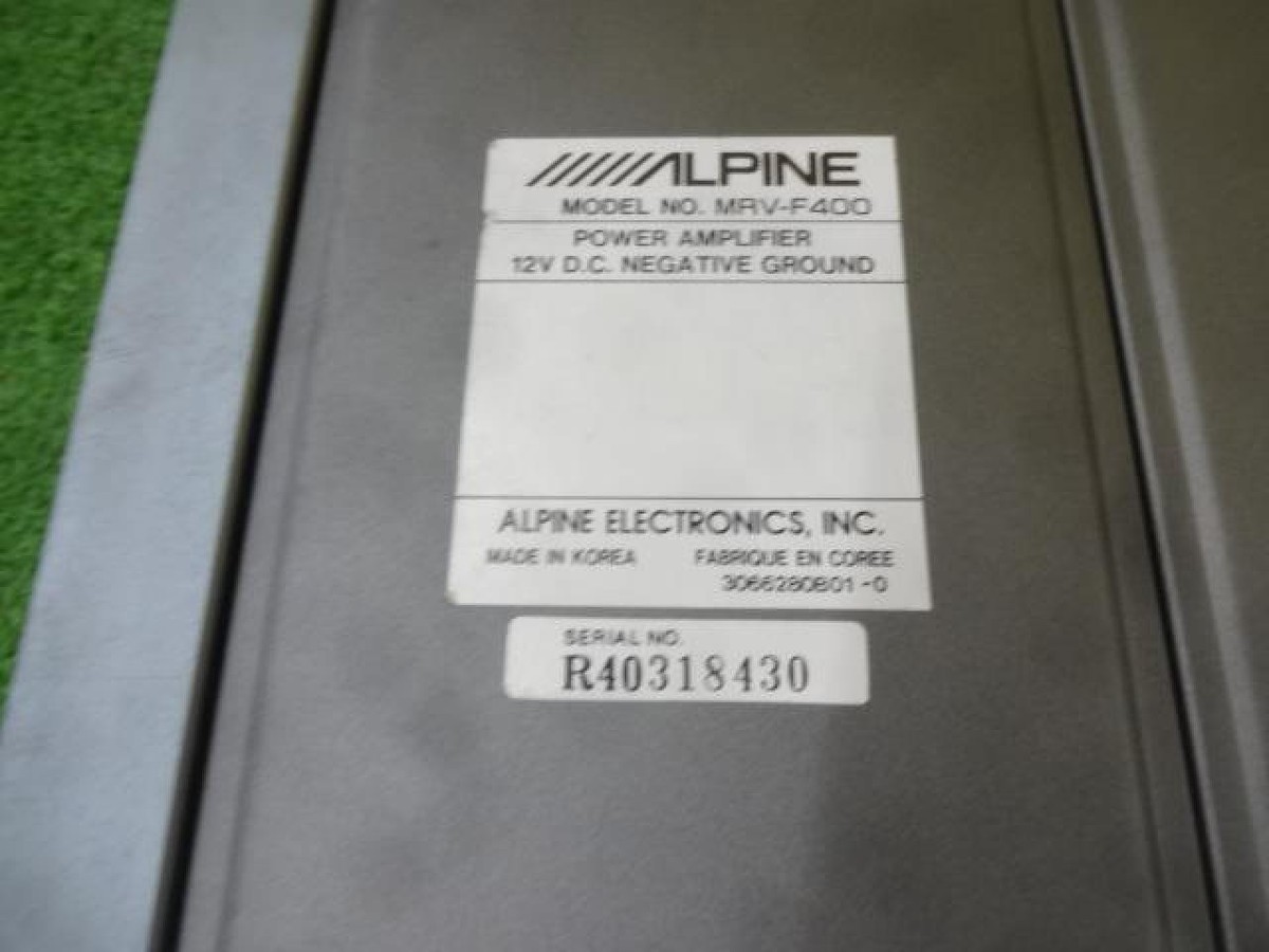 Alpine MRV-F400 V12 4 Channel Car Amplifier 80W x4 160W x2 JDM
