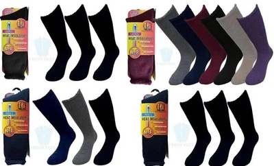 MK-ONESTOPSHOP 3-12 Pairs Men's & Ladies Ultimate Heat 2.3 TOG Thermal Winter Socks 6-11 / 4-7