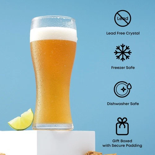 JoyJolt Callen Beer Glasses - Thumbnail 5