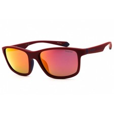 Polaroid Core Men's Sunglasses Matte Red Full Rim Frame PLD 2153/S 00Z3 OZ