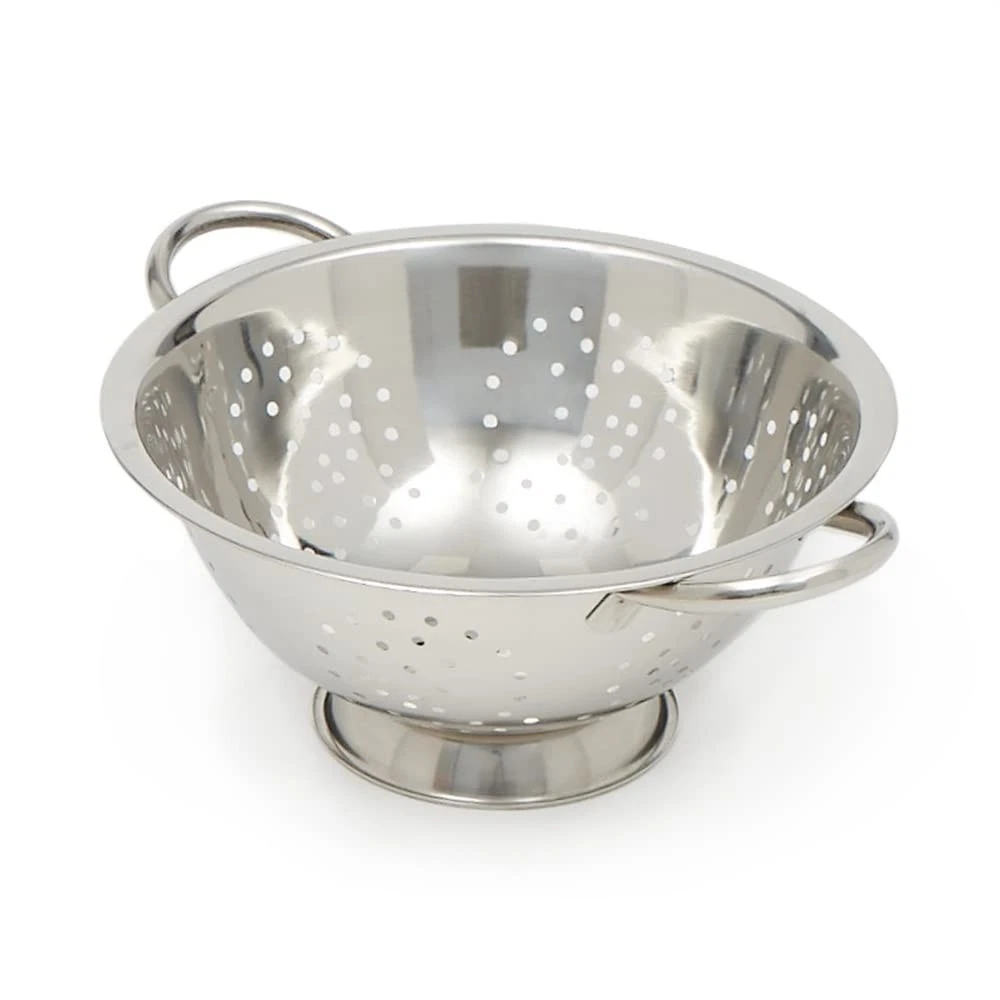 Deep Colander Stainless Steel 3 Quart#44;