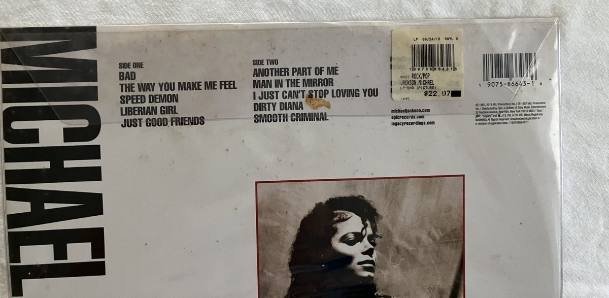 LPレコード『BAD 2018生産限定盤』マイケル・ジャクソン MICHAEL JACKSON 