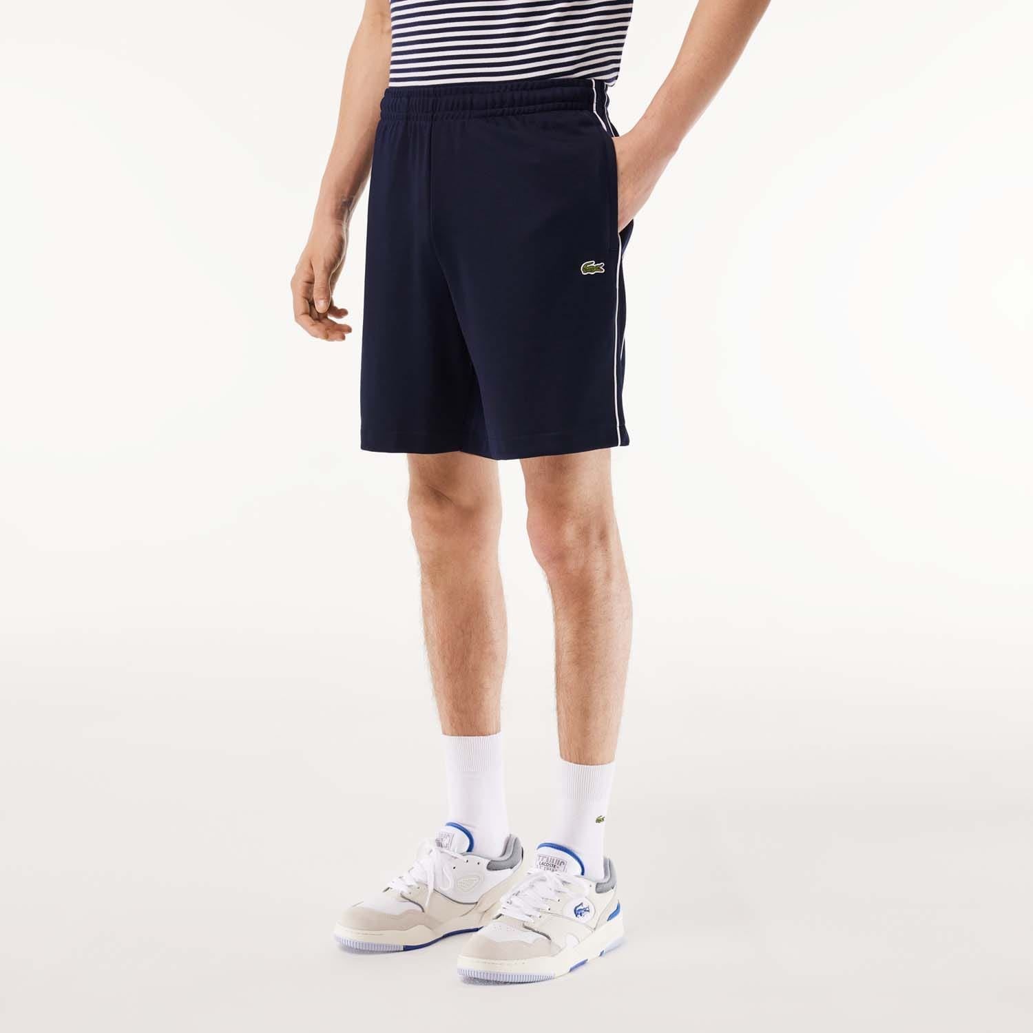 Шорты Herren от Lacoste Paris Regular Fit с замком Piqu Freizeit в Блау 18390₽
