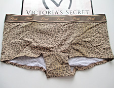 VICTORIA'S SECRET PINK Cotton Boyshort Panty S M L XL Leopard NWT FREE SHIP 4 