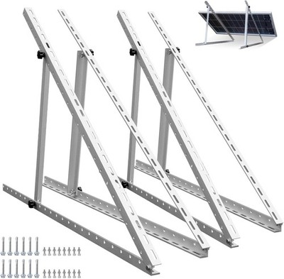 Solarpanel Halterung 114cm 45in Aluminium Weiß für Flachdach Wohnmobil Boot