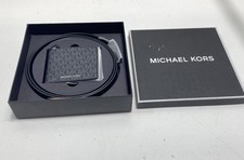 Michael Kors Portfel męski, zestaw paska Czarny Solidny Nowoczesny Zestaw prezentowy Jeden rozmiar