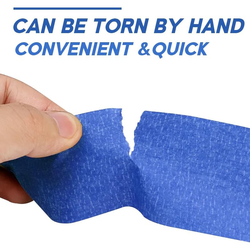 Blue Painters Tape, 0.98 Inch x 55Yards x 2 Rolls Masking Wall Paint... 