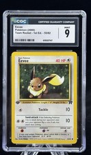 Eevee #55 1st Edition Team Rocket 2000 Pokémon CGC 9 ✨ on eBay