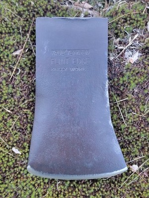 Vintage True Temper Flint Edge Kelly Works Axe Head 4lb Dayton No Handle