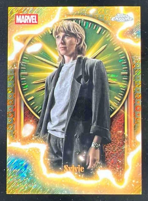 2025 Topps Chrome Marvel Studios TVA Pruning Gold Shimmer #TVA-19 Sylvie /50