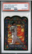1997 Topps Gallery Mark McGwire Gallery of Heroes GH6 PSA 9 Rare Pop