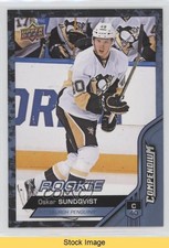 2016-17 Upper Deck Compendium Rookies Blue Oskar Sundqvist #584 READ hk5