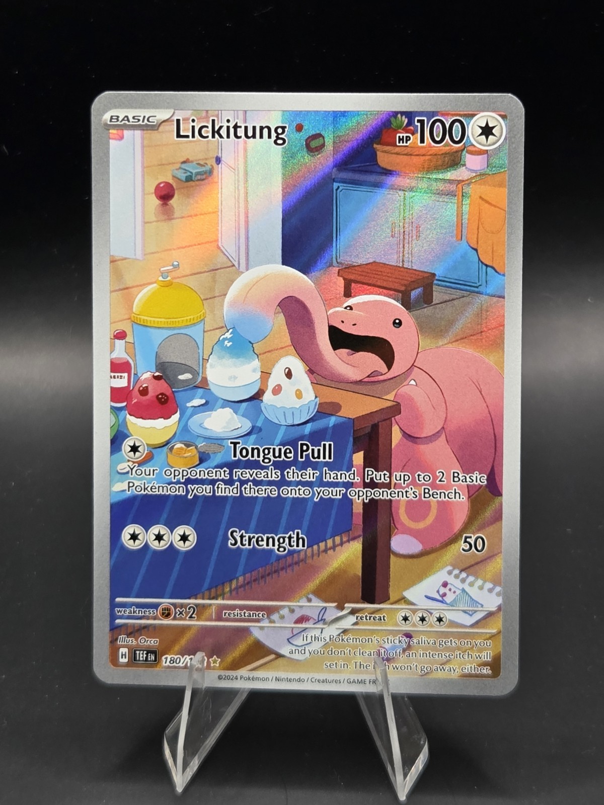 Lickitung 180/162 SV05: Temporal Forces Holo 2024 Illustration Rare NM Pokémon