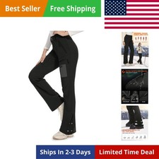 Women's-Snow-Ski-Pants-Fleece-Lined-Waterproof-Thermal Insulated Warm for Sno...