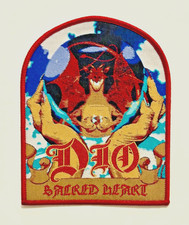 DIO - Sacred Heart RED Border Officially Licensed WOVEN Patch SOLD OUT Direct