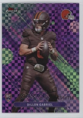 2025 Topps Finest Common Purple X-Fractor /150 Dillon Gabriel #5 Rookie RC 1j5e