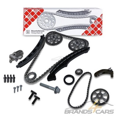 FEBI BILSTEIN STEUERKETTENSATZ FÜR SEAT IBIZA SKODA FABIA VW POLO 6R 1.2