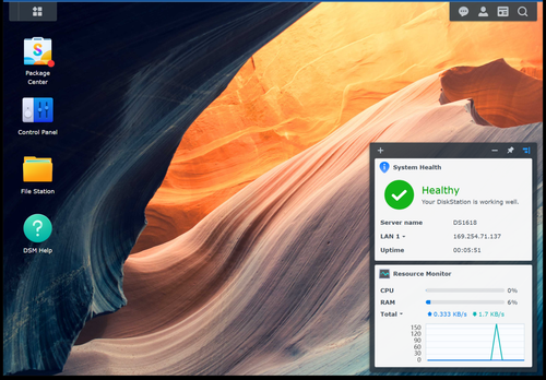 Synology Diskstation DS1618+ NAS 8GB RAM, 8TB of storage + 10Gbe LAN & SSD Cache - Afbeelding 11 van 18