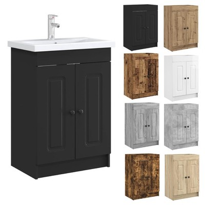 Unter dem Waschbecken Badschrank 56 x 37,5 x 81 cm Badezimmer-Unterschrank 