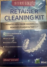 New Retainer Cleaner Clear Aligner Cleaner Remove Odors Mint(10 Pcs)