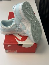 Nike Dunk Low Retro Glacier Blue/White Leather Low Top Sneakers DV0833-104