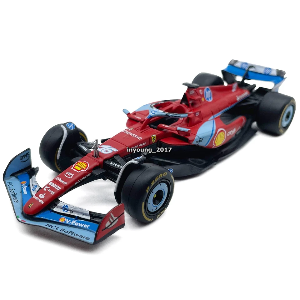 1/43 2024 Ferrari SF-24 Model Car Diecast Vehicle F1 Miami GP Charles Leclerc 16 - Image 3 of 4
