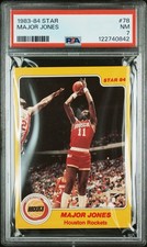 1983-1984 STAR #78 Major Jones PSA 8 Houston Rockets PSA 7