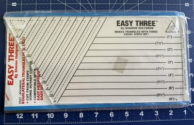 EZ Quilting Easy Three Acrylic Quilting Tool Template Ruler Sharon Hultgren