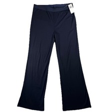 Gap GapBody Women's Ribbed High Rise Pajama Pants Large Navy Uniform