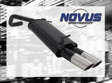 NOVUS Sportauspuff Gruppe N ESD 2x 76 mm SR-Design für VW Polo 9N + 9N3