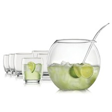 8-teiliges Bowle-Set - transparent - Glas