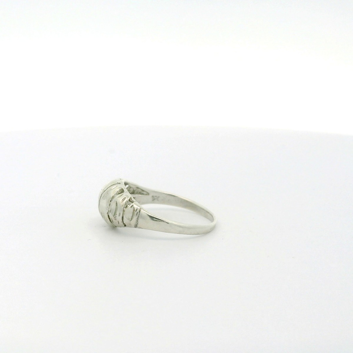 Sterling Silver Hammered Split Ring - Size 5.75 (… - image 4