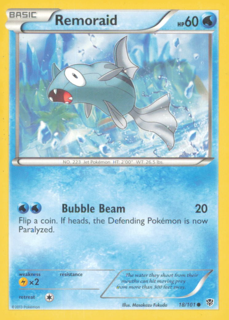 REMORAID 18/101 COMMON PLASMA BLAST POKEMON NEAR MINT
