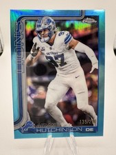 2025 Topps Chrome Football Aidan Hutchinson Teal Refractor /299 #104