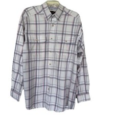 Ariat Pro Series Men  s Large Button Down Shirt White With Blue  Pink Plaid