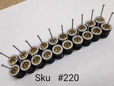 10 Set 8 Mm Samed Wheels Lowrider Gold Rim White Wall 220